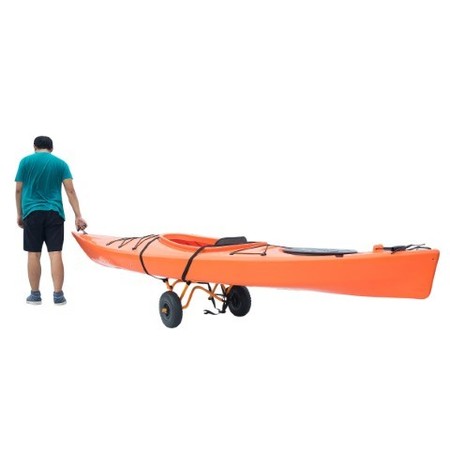 Leisure Sports 1235 Leisure Sports Kayak Trolley Pro Premium Kayak Cart Airless Tires 150 LB Cap Orange 759831SIM